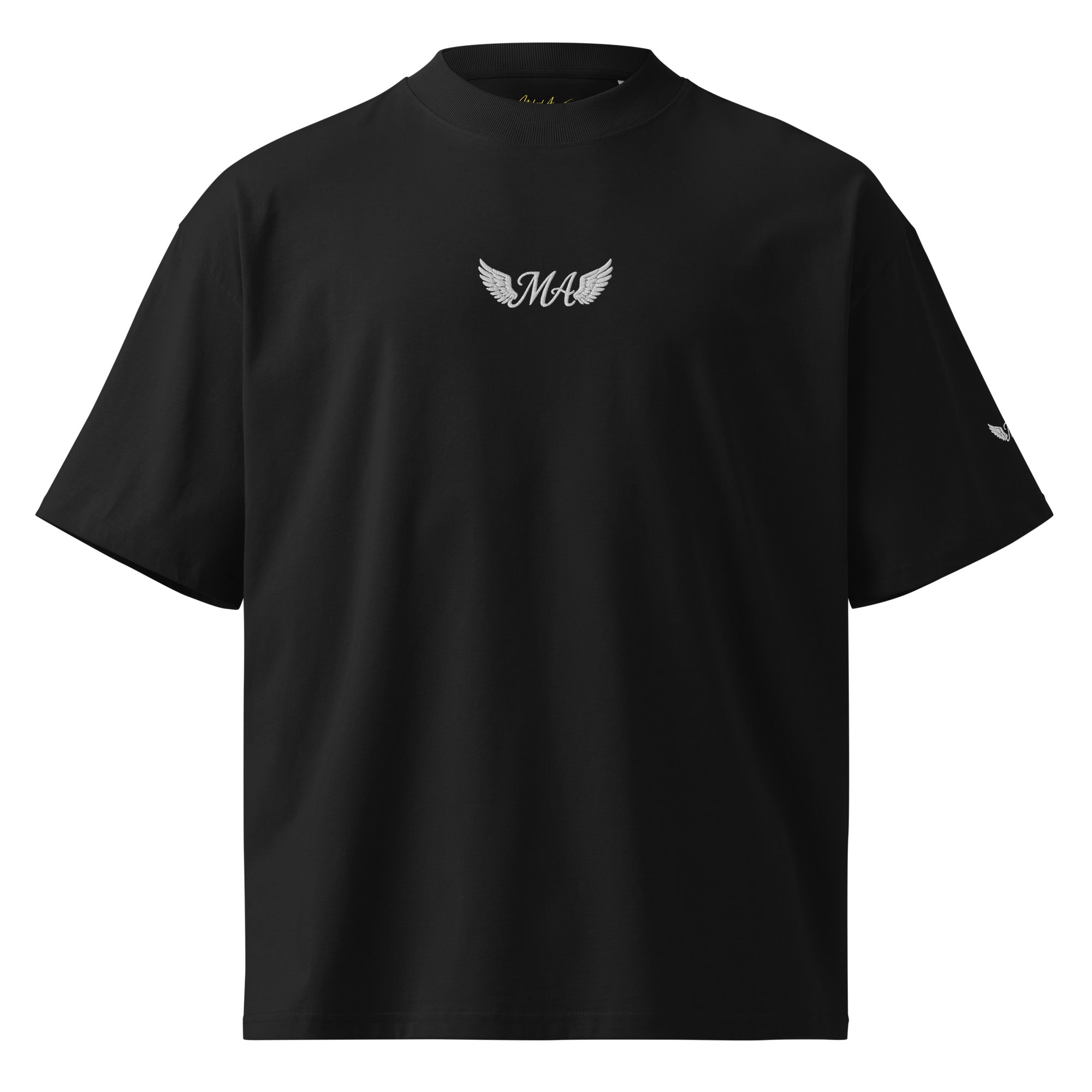 Unisex organic oversized high neck t-shirt