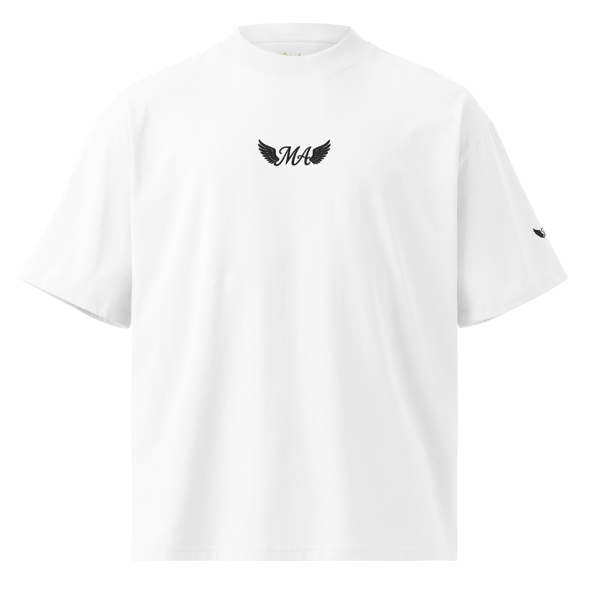Unisex organic oversized high neck t-shirt