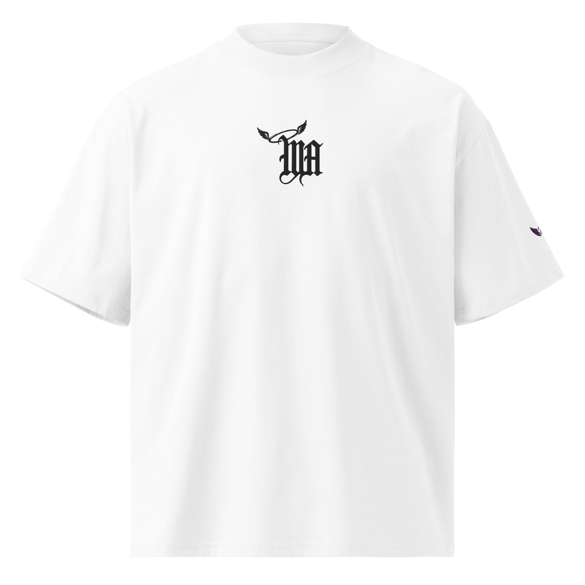 Unisex organic oversized high neck t-shirt